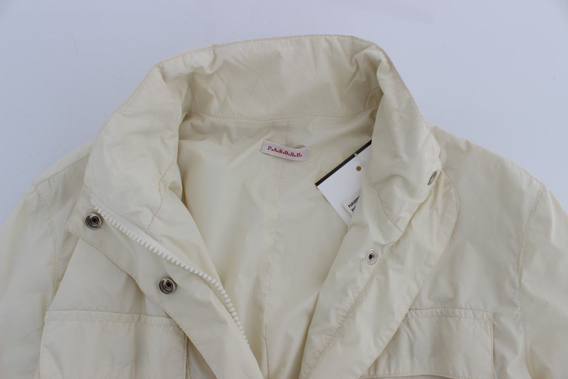 P.A.R.O.S.H. Beige Weather Proof Trench Jacket Coat