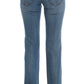 Costume National Blue Cotton Slim Fit Cropped Jeans
