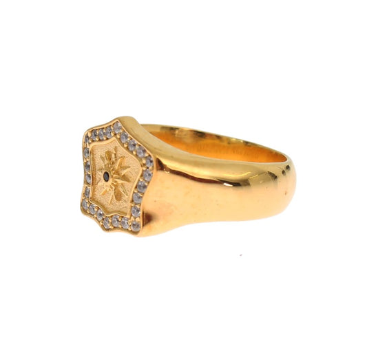 Nialaya Gold Plated 925 Sterling Silver Ring