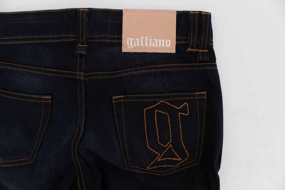 John Galliano Blue Wash Cotton Slim Fit Jeans