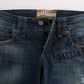 John Galliano Blue Wash Cotton Blend Slim Fit Jeans