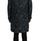 Dolce & Gabbana Blue Camouflage Trench Trench