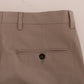 Dolce & Gabbana Chic Beige Chinos Casual Pants