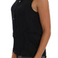 Versace Jeans Chic Sleeveless Black Shirt Blouse