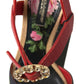 Dolce & Gabbana Elegant Ankle Strap Sandals with Crystal Buckle