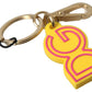 Dolce & Gabbana Chic Yellow Logo-Engraved Keychain