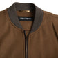 Dolce & Gabbana Elegant Brown Cashmere Bomber Jacket