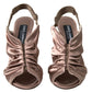 Dolce & Gabbana Elegant Slingback Stiletto Heels in Light Brown