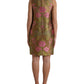 Dolce & Gabbana Elegant Floral Shift Sleeveless Mini Dress