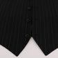 Dolce & Gabbana Elegant Striped Vest Waistcoat