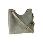 Michael Kors Joan Large Perforated Suede Leather Slouchy Messenger Handbag (Army Green)