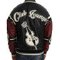 Dolce & Gabbana Leather Club Lounge Black Red Jacket