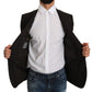 Dolce & Gabbana Sleek Slim Brown Virgin Wool Blazer Jacket