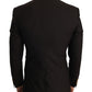 Dolce & Gabbana Sleek Slim Brown Virgin Wool Blazer Jacket