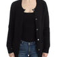 John Galliano Chic Transparent Back Woolen Cardigan