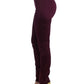 John Galliano Elegant Purple Slim Pants