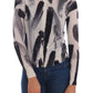Dolce & Gabbana Elegant Silk Stroke-Pattern Sweater