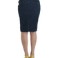 Cavalli Elegant Blue Pencil Skirt