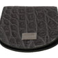 Dolce & Gabbana Gray Exotic Skin Condom Case Holder Pocket Wallet