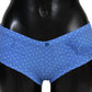 Ermanno Scervino Chic Blue Dotted Designer Bikini Set