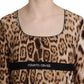 Roberto Cavalli Elegant Leopard Long Sleeve Top