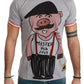 Dolce & Gabbana Chic Gray Cotton T-Shirt with Year of the Pig Motive