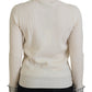 Dolce & Gabbana Ivory Turtleneck Wool Blend Sweater