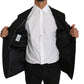Dolce & Gabbana Elegant Black Slim Fit Martini Blazer Jacket