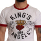 Dolce & Gabbana Exquisite Angelic Motif Cotton T-Shirt