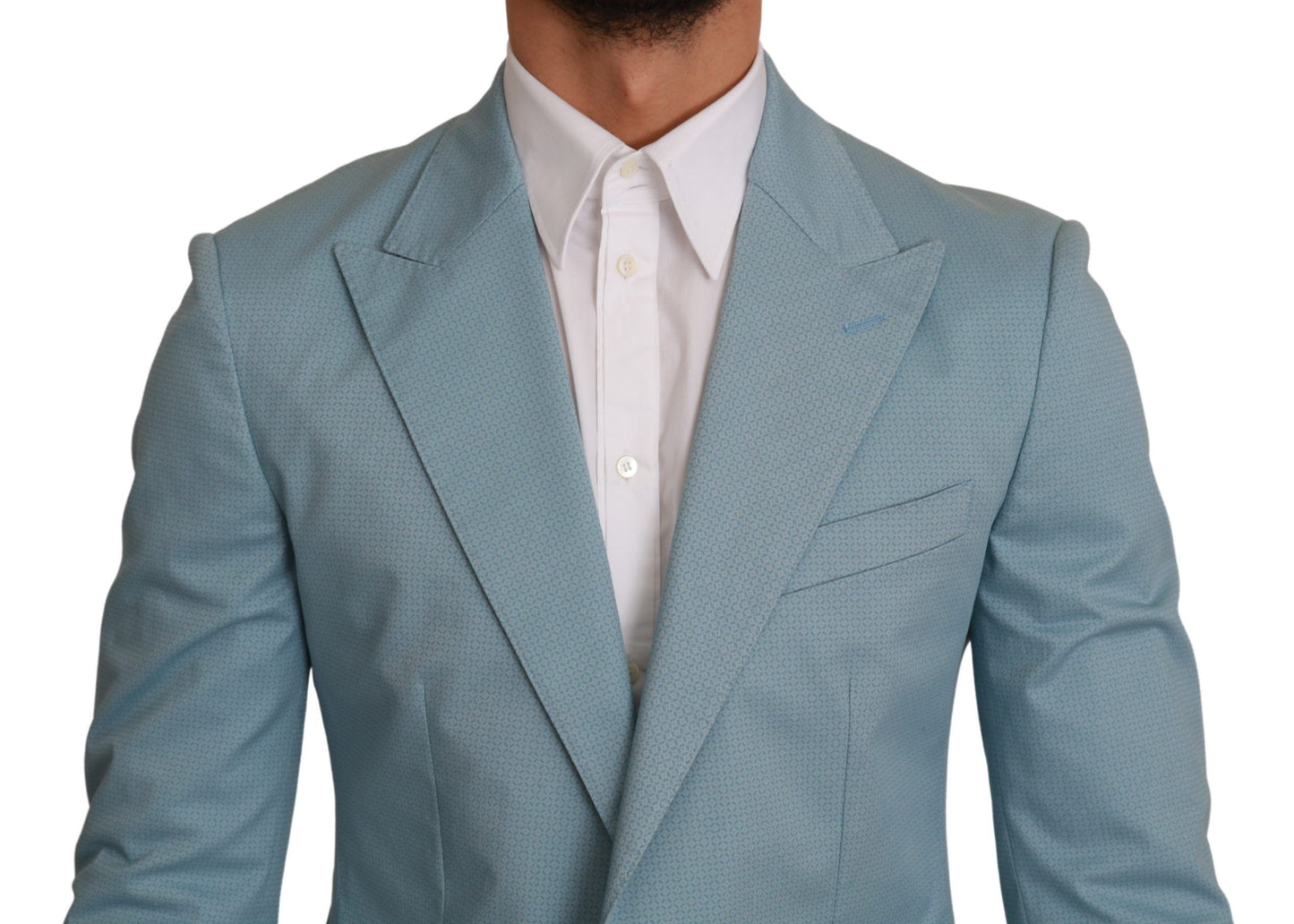 Dolce & Gabbana Elegant Blue Fantasy Pattern Blazer
