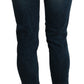 Acht Sleek Low Waist Skinny Denim - Blue Washed