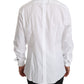 Dolce & Gabbana White Cotton Long Sleeve Top Shirt