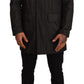Dolce & Gabbana Chic Hooded Blouson Coat in Timeless Black