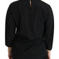 Dolce & Gabbana Black #dgfamily Top T-shirt Silk Blouse