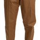 Dolce & Gabbana Elegant Slim Fit Brown Casual Pants