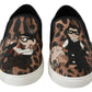 Dolce & Gabbana Chic Leopard Print Loafers for Elegant Comfort