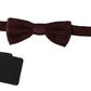 Dolce & Gabbana Purple Dotted Silk Adjustable Neck Papillon Bow Tie