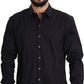 Dolce & Gabbana Elegant Slim Fit Black Dress Shirt