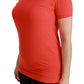 Dolce & Gabbana Red Crewneck Short Sleeve T-shirt Cotton Top