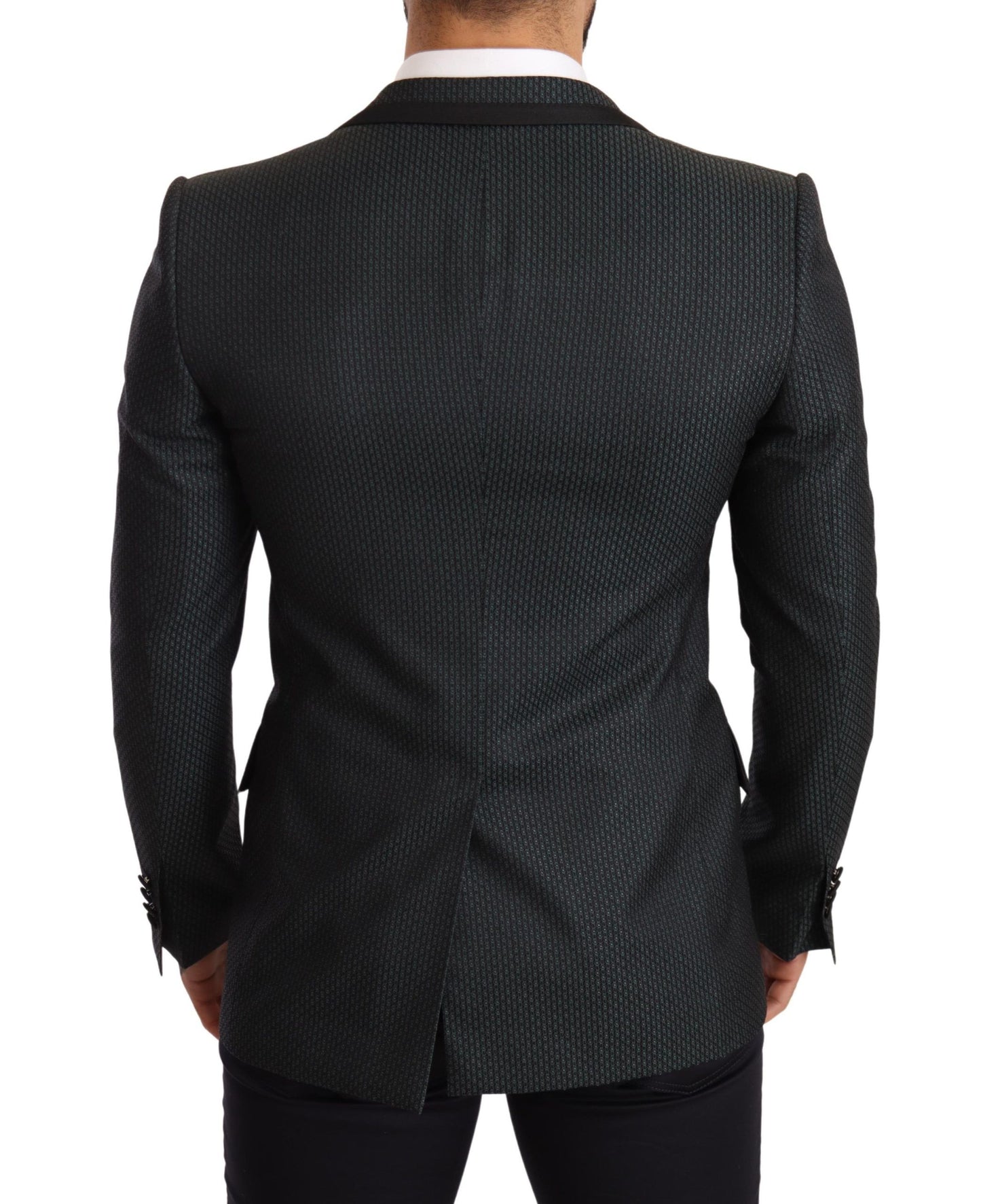 Dolce & Gabbana Elegant Patterned Slim Fit Blazer Jacket