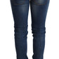 Acht Chic Blue Washed Push-Up Skinny Jeans