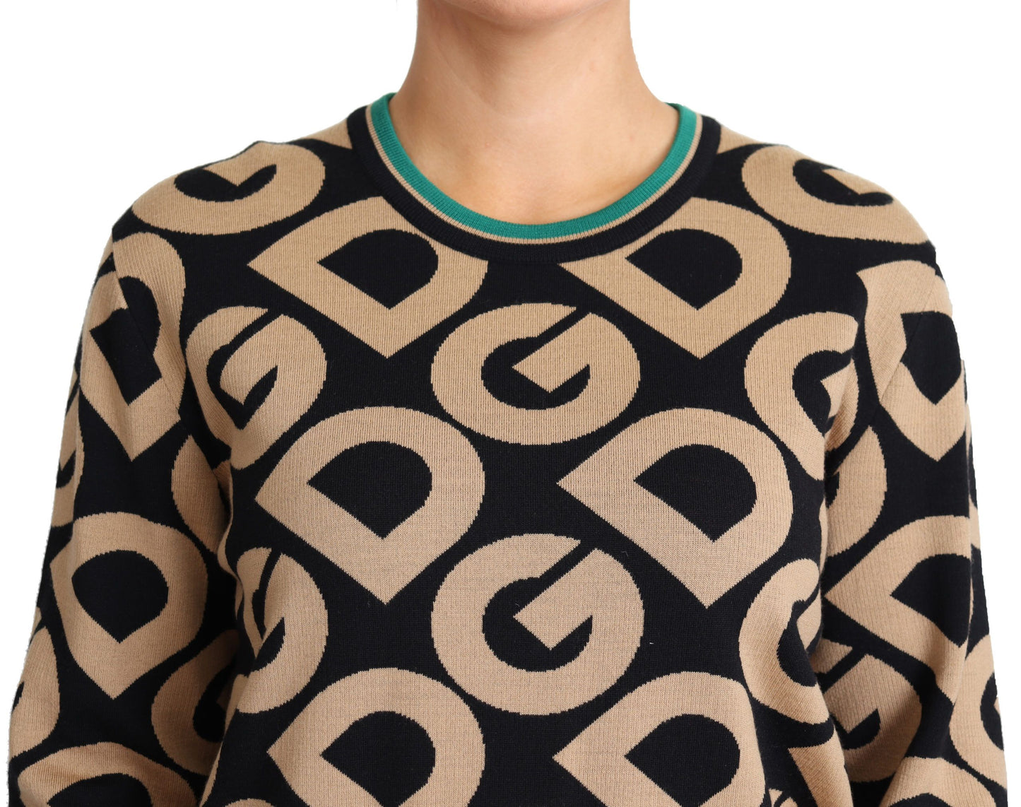 Dolce & Gabbana Elegant Multicolor Wool Blend Sweater