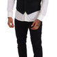 Dolce & Gabbana Elegant Black Cotton Formal Dress Vest