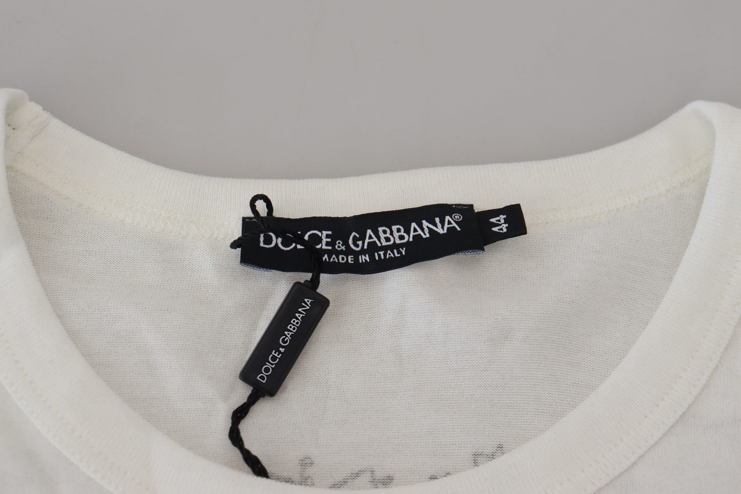 Dolce & Gabbana Elegant Floral Crown Tee