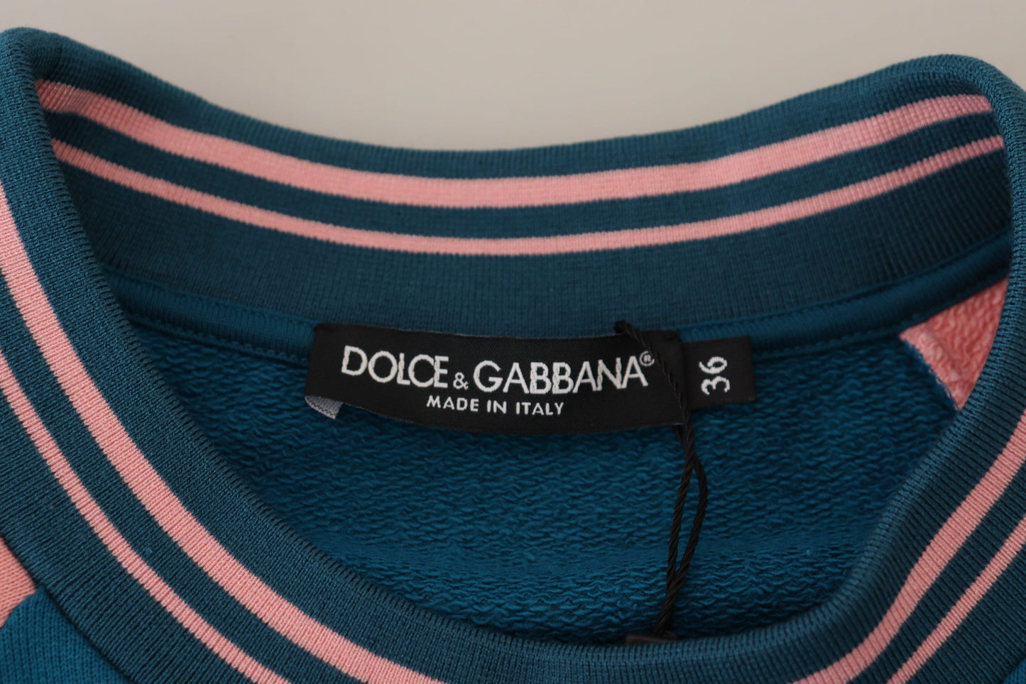 Dolce & Gabbana Sequined Tropical Queen Cotton Sweater