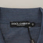 Dolce & Gabbana Elegant Silk Blue Pullover Sweater