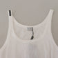 Dolce & Gabbana Elegant White Sleeveless Tank T-Shirt