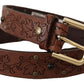 Dolce & Gabbana Elegant Leather Belt with Metal Buckle