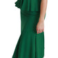 Dolce & Gabbana Enchanted Green Mermaid Midi Dress