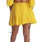 Dolce & Gabbana Silk Pleated A-line Mini Dress in Sunshine Yellow
